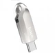 Высокоскоростная флешка 2в1 USB 3.0/ Type-C для телефона, компьютера, планшета HOCO 128GB с поддержкой OTG Silver - изображение 2