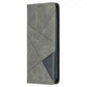 Чехол-книжка с кармашками UniCase Geometric Pattern для Xiaomi Redmi 9C - Grey - изображение 4