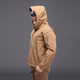 Тактическая куртка Pave Hawk PLY-6 Sand Khaki 2XL мужская холодостойкая на флисе с капюшоном для спецслужб - изображение 3