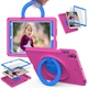 Чехол STR EVA с ремнём для ношения и круглой подставкой для Apple iPad Air 1, (9.7" экран) Pink - изображение 2