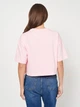 Футболка оверсайз короткая женская Converse Womens Knit T-Shirt 10025497-684 L Розовая (194434145496) - изображение 2
