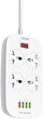 Сетевой фильтр-удлинитель LDNIO SC4407Q 4 розетки 4 USB + 1 QC 3.0 3.4 A 2 м White (SC4407Q) - изображение 3