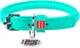 Ошейник для собак кожаный WAUDOG Collar Glamour с QR паспортом круглый Д 8 мм 25-33 см Ментоловый (224113Collar) - изображение 1
