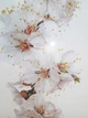Кухонный фартук Скинали Цветы вишни (наклейка для кухни, самоклеющаяся виниловая пленка ) белый 60х200 см - изображение 8