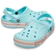 Женские кроксы Бирюзовые Crocs Bayaband Clog Ice Blue / Melon 205089 38 (M6-W8) - изображение 4