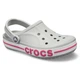 Женские кроксы Серые Crocs Bayaband Clog Light Grey/Pink 205089 37 (M5-W7) - изображение 2