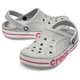 Женские кроксы Серые Crocs Bayaband Clog Light Grey/Pink 205089 37 (M5-W7) - изображение 4