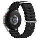 Ремешок для Zepp E - черный / ширина крепления 20мм / силикон / Watchbands Hump (W23-4WB59541061) - изображение 2