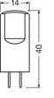 Лампа світлодіодна 2.6W 12V 300lm 2700K GY6.35 DIM 14х40mm капсула [4058075432123] OSRAM LED PIN 12 V - зображення 3