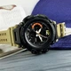 Мужские наручные часы с подсветкой Skmei 1343KH Khaki - изображение 5