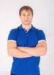 Футболка чоловіча TvoePolo однотонне XXXXL Синє (5718-89xxxxl) - зображення 1