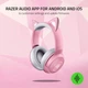 Геймерські бездротові навушники Razer Kraken BT Kitty Edition / Bluetooth 5.0 / До 50 годин роботи / Підсвічування / Pink (RZ04-03520100-R3M1) Б/В - зображення 9