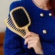 Расческа для волос Janeke Superbrush Limited Gold лимитированная линейка, золото с черным - изображение 2