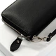 Женский кожаный кошелек на молнии Dr.Bond W1038 черный - изображение 3