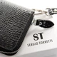 Женский кожаный кошелек на молнии SERGIO TORRETTI LR W38 black - изображение 3