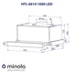 Витяжка MINOLA HTL 6614 I 1000 LED, Телескопічна - зображення 8