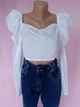 Топ с длинными рукавами Boohoo Белый (10426 M/42-44 ) - изображение 4
