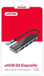 USB Hub Unitek uHUB Q4 Exquisite 4 Ports USB 3.0 Hub (H1109A) - obraz 4