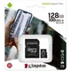 Карта пам'яті SC Kingston Canvas Select Plus MicroSDXC 128GB Class 10 UHS-I R100MB/s + SD-адаптер (SDCS2/128GB) - зображення 1