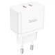 Зарядное устройство Hoco 2xType-C 35W PD + кабель Type-C-Lightning N29 TWhite (N29_IP) - изображение 3
