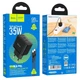 Зарядное устройство Hoco N29 Triumph wall charger, dual Type C 35W output, EU plug Type-C to Lightning Черный - изображение 1