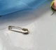 Серебряная булавка шпилька без камней Губки серебро 925 пробы родированное 7126р 0.60г - изображение 3