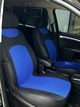 Авточехлы для NISSAN Qashqai 2008>2013 Pok-ter CARO с синей вставкой - изображение 1