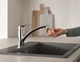 Смеситель для кухни поворотный хром Grohe Eurosmart 33281003 - изображение 8