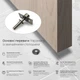 Стопор для дверей обмежувач відкривання дверей стопер дверний прихований фіксатор магнітний підлоговий 28 мм срібний магнітні (FDP2804) - зображення 2