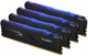 Оперативна пам'ять Kingston Fury DDR4-2400 131072MB PC4-19200 (Kit of 4x32768) HyperX RGB Black (HX424C15FB3AK4/128) - зображення 4