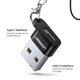 Адаптер UGREEN US280 USB A Male to USB-C Female Adapter Black (50568) - зображення 2
