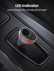 Автомобильное зарядное устройство Ugreen CD204 Car Charger 2 x USB Ports Single Extension Socket QC + PD 20 Вт Silver (60712) - изображение 4
