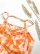 Сарафан H&M 158 см оранжевый с белым артикул Л842 - изображение 2