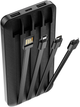 УМБ Forever Power bank TB-411 ALLin1 10000 mAh USB-C + Lightning + microUSB Black (1283126565083) - изображение 3