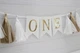 Гирлянда бумажная ONEDAY DECOR флажки "ONE" с кисточками белая - изображение 2