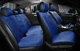 Накидки на сиденья автомобиля Elegant Napoli 700 112 (Синие, комплект перед и зад) - изображение 1