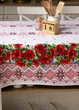 Скатертина традиція "Червоні маки" 2.2м х 1.5м (розкладний стіл) - изображение 8