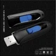 USB флешка выдвижная Flash Drive 128 гб 2.0 ABC Черная - изображение 2