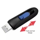 USB флешка выдвижная Flash Drive 128 гб 2.0 ABC Черная - изображение 4