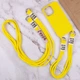 Противоударный Чехол TPU two straps California для Apple iPhone 12 Pro/12 6.1" /Yellow - изображение 5