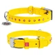 Ошейник WAUDOG Glamour с клеевыми стразами 19-25 см 9 мм Желтый (32528) - изображение 2