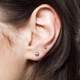 Титановые серьги-гвоздики в форме шариков Spikes T23ER03-04-ST (Диаметр: 4мм) - изображение 2