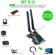 Двохдіапазонний PCI-E Wi-Fi 6 3000Mbps + BT5.2 (Intel AX200) адаптер 2.4G/5Ghz + Bluetooth 5.2 (PCE-AX200NGW) - зображення 2