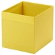 Коробка для зберігання, 33х33х38 см, жовтий, Ikea, Ікеа, Drona, 702.873.29 - зображення 1