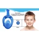 Маска для снорклинга и подводного плавания (дайвинга) Tribord Easy breath Размер L-XL (Синий) - изображение 7