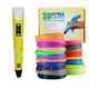 Ручка 3D Smart 3D Pen 2 c LCD дисплеем для рисования и творчества для детей Желтый - изображение 9