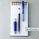 Набір синіх гелевих ручок PILOT G2 Premium Gel Pens 0.7 мм, 5 шт (31299) - зображення 4