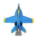 Металевий конструктор 3Д Metal Earth Iconx - Blue Angels F/A-18 Super Hornet, ICX212 - зображення 4