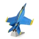 Металевий конструктор 3Д Metal Earth Iconx - Blue Angels F/A-18 Super Hornet, ICX212 - зображення 5