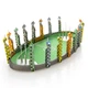 Металлический конструктор 3Д Metal Earth - Harry Potter - Quidditch Pitch, MMS466 - изображение 1